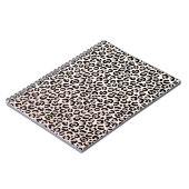 Blush Pink Black Creme Leopard Print Notizblock (Linke Seite)