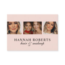 Blush Pink Black Schrift 3 Foto Haar Make-up