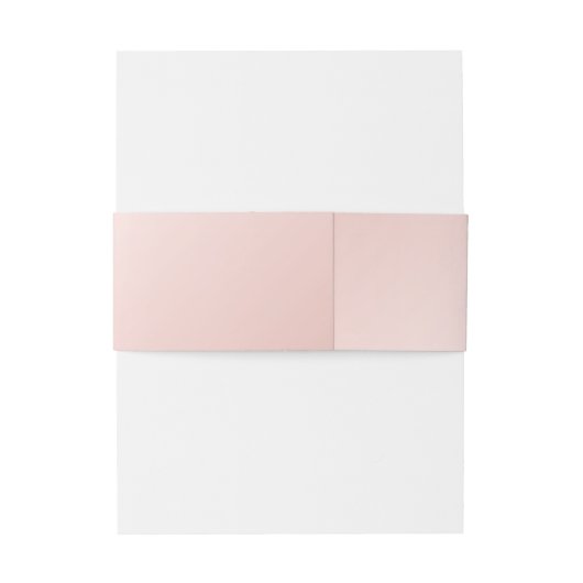 Blush Pink Black Wedding Einladungsbanderole (Rückseitenbeispiel)