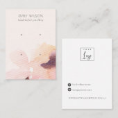 Blush Pink Bläschen Abstrakt 2 Stuhlvorführung Anz Visitenkarte (Vorne/Hinten)