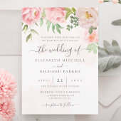 Blush Pink Bläschen Bläschen Alle in einem QR-Code Einladung