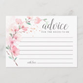 Blush Pink Bläschen Bläschen der Ratenkarte Hinweiskarte (Vorderseite)