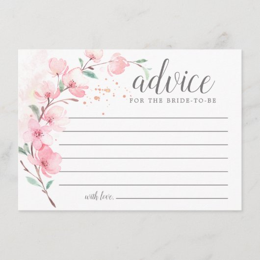 Blush Pink Bläschen Bläschen der Ratenkarte Hinweiskarte (Vorderseite)