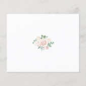 Blush Pink Bläschen Eukalyptus Wedding Save the Da (Rückseite)