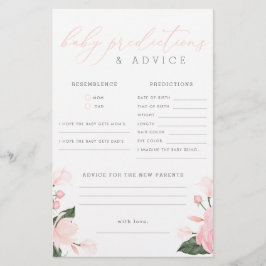 Blush Pink Bläschen Kinderdusche Vorhersagen und R