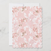 Blush Pink Bläschen Liebe ist in Bloom Brautparty Einladung (Rückseite)