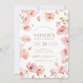 Blush Pink Bläschen Liebe ist in Bloom Brautparty Einladung (Vorderseite)