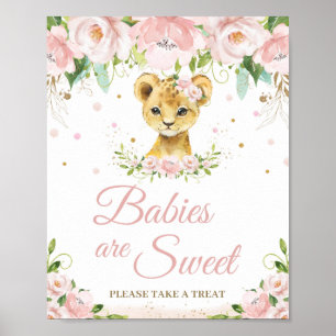 Blush Pink Bläserndusche Sweet Leckerei Poster