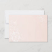 Blush Pink Bläserne Hochzeit speichern das Datum Save The Date (Rückseite)