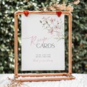 Blush Pink Bläserne Liebe ist in Blumenrezeptoren Sockelschild