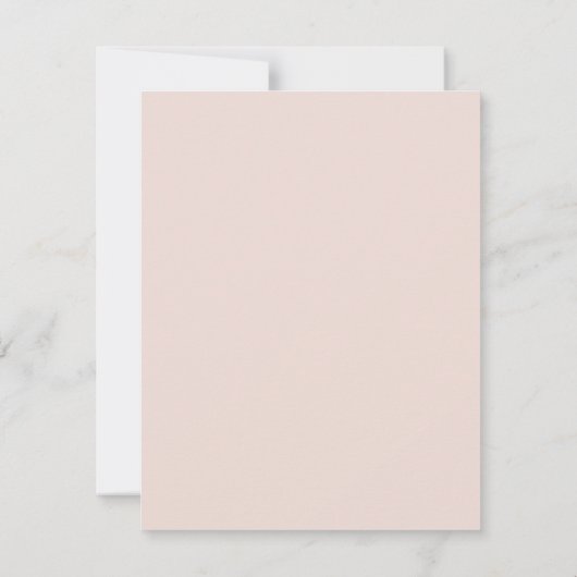 Blush Pink Blauer Blumengarten Hochzeitsfeier UAWG RSVP Karte (Rückseite)