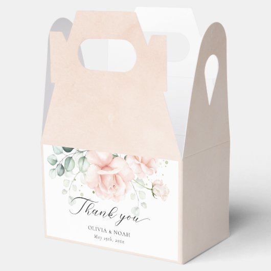 Blush Pink Blogs Gastgeschenk Hochzeit Boxen Geschenkschachtel (Geöffnet)