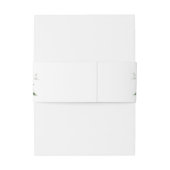 Blush Pink Bloom Wedding Einladungsbanderole (Rückseitenbeispiel)