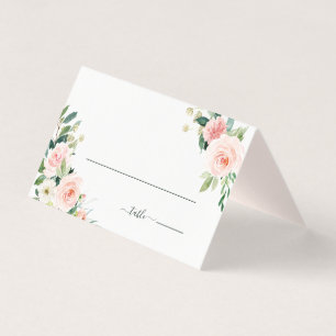 Blush Pink Bloom Wedding Platzkarte
