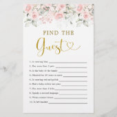 Blush Pink Bloral Baby Dusche finden Sie (Vorderseite)