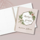 Blush Pink Bloral Kraut Mutter des Bräutigams Planer