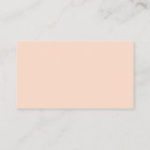 Blush Pink Bloral, Schwarzer Schriftart, unser Hoc Begleitkarte (Rückseite)
