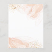 Blush Pink Bloral, Spring Pink Wedding Flyer (Hinten)