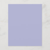 Blush Pink & Blue Aquarellfarben Blumenzehen Flyer (Hinten)