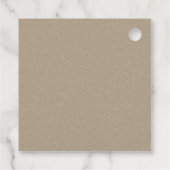 BLUSH PINK BLUE FOLIAGE MONOGRAM WEDH WEDH GESCHENKANHÄNGER (Rückseite)