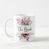 Blush Pink Blues Bouquet Die Tasse des Britischen (Links)