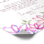 Blush Pink Blues Brautparty Ring Jagd Spiel Poster (Ecke)