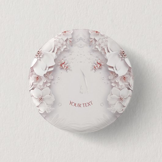 Blush Pink Blues Button (Vorderseite)