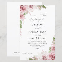 Blush Pink Blues Hochzeit