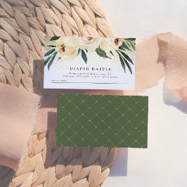 Blush Pink Blume Babydusche Windelwanne Raffel Begleitkarte