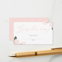 Blush Pink Blumendusche Schätzchen wie viele