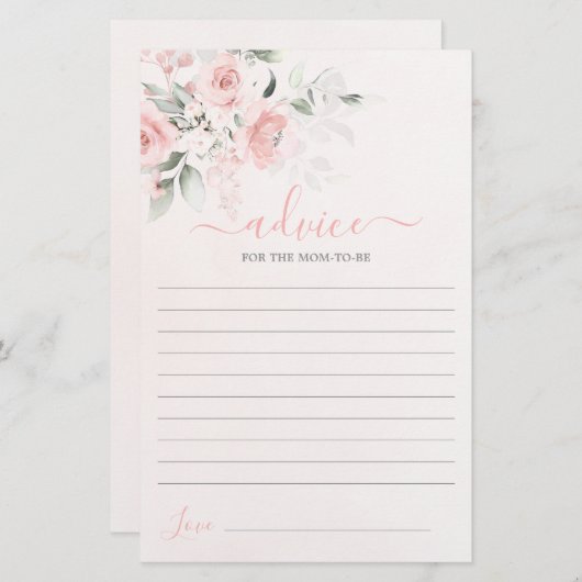 Blush Pink Blumenempfehlung für die Mama, die auf (Vorne/Hinten)