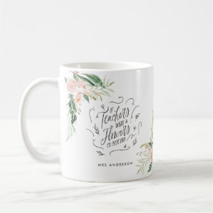 Blush pink Blumengeschenk Dankeschön Lehrer Gesche Kaffeetasse