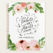 Blush pink Blumengeschenk Dankeschön Lehrer Gesche Planer (Vorderseite)