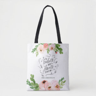 Blush pink Blumengeschenk Dankeschön Lehrer Gesche Tasche