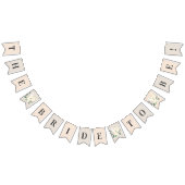 Blush Pink Blumengrün Braut zu sein Wimpelkette (Alle)