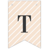 Blush Pink Blumengrün Braut zu sein Wimpelkette (Erste Fahne)