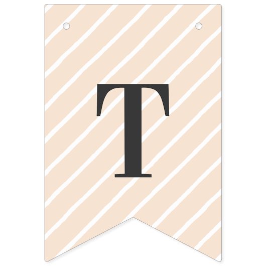 Blush Pink Blumengrün Braut zu sein Wimpelkette (Erste Fahne)