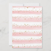 Blush Pink Blumengrün Elephant Babydusche Einladung (Rückseite)