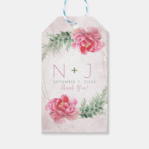 Blush Pink Blumengrün Wasserfarben Hochzeit