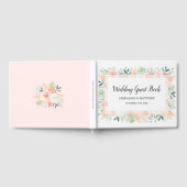 Blush Pink Blütenblütenblütenblume Hochzeit Gästebuch (Voll)