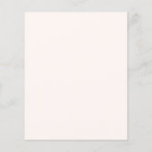 Blush Pink Bogen Blumen Geburtstagseinladung (Rückseite)