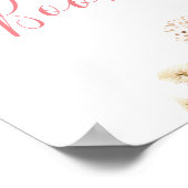 Blush Pink Boho Giraffe Babydusche Gästebuch (Ecke)