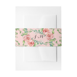 Blush Pink Boho Hütte Bohemische Blumenpionie Rose Einladungsbanderole