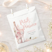 Blush Pink Boho Petals und Prosecco Floral Geschenktütchen (Ausgeschnitten)