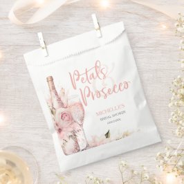 Blush Pink Boho Petals und Prosecco Floral Geschenktütchen