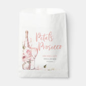 Blush Pink Boho Petals und Prosecco Floral Geschenktütchen (Vorderseite)