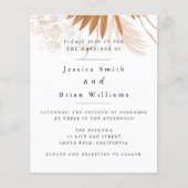 Blush Pink Boho Wedding Flyer (Vorne)