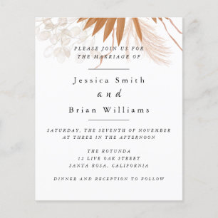 Blush Pink Boho Wedding Flyer