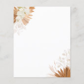 Blush Pink Boho Wedding Flyer (Hinten)