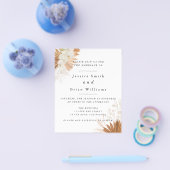 Blush Pink Boho Wedding Flyer (Einzeln)